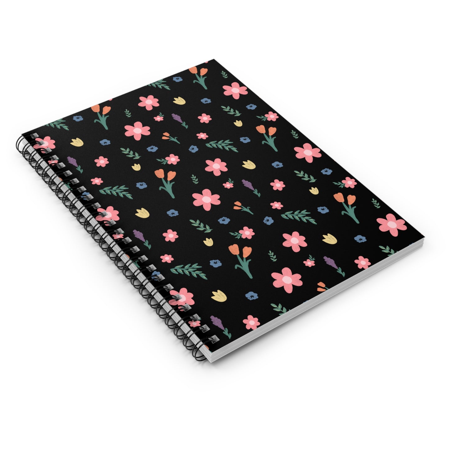 Multicolor Floral Spiral Notebook
