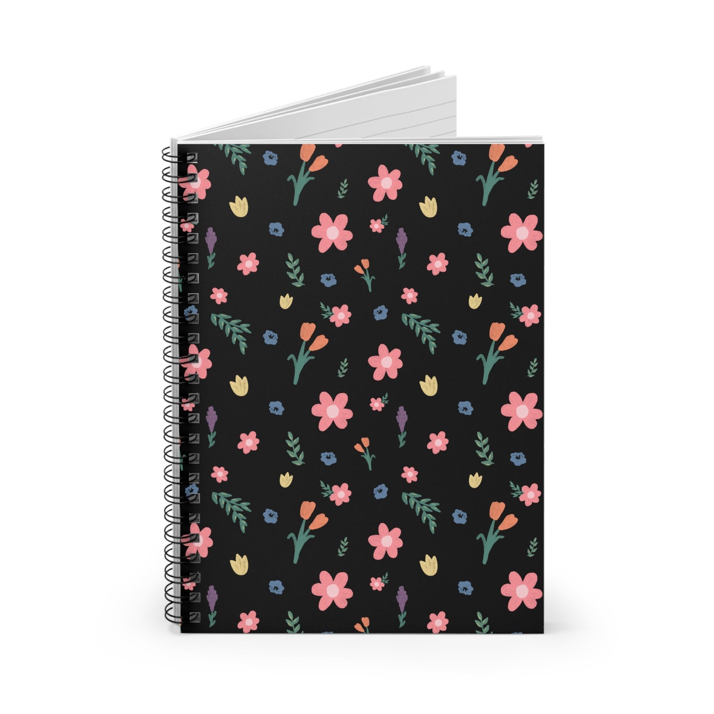 Multicolor Floral Spiral Notebook