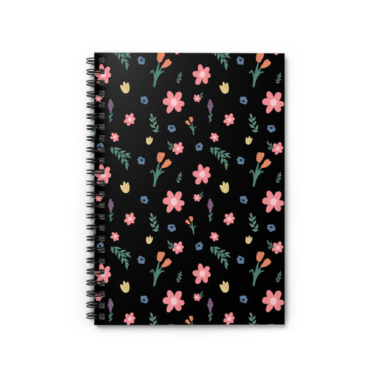 Multicolor Floral Spiral Notebook