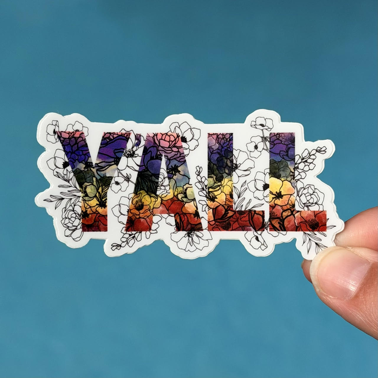 Y’ALL rainbow | Sticker
