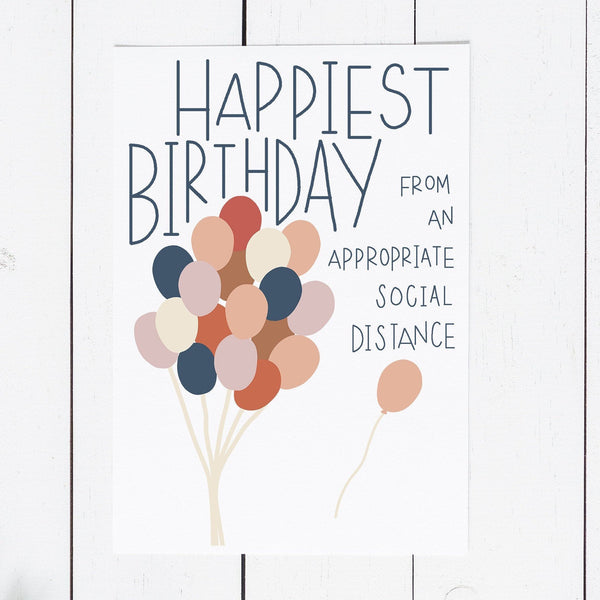 Happy Birthday | Social Distancing | Greeting Card