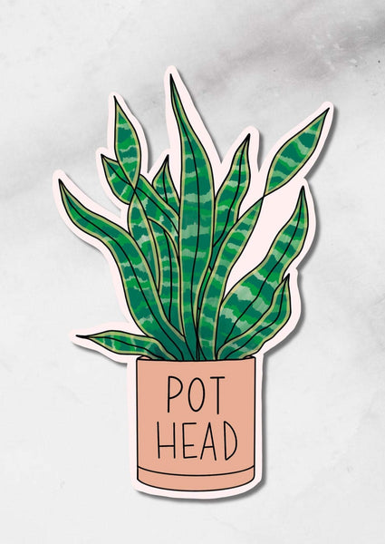 Pot Head Plant | Sticker