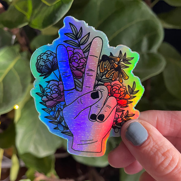 Peace | Holographic Sticker