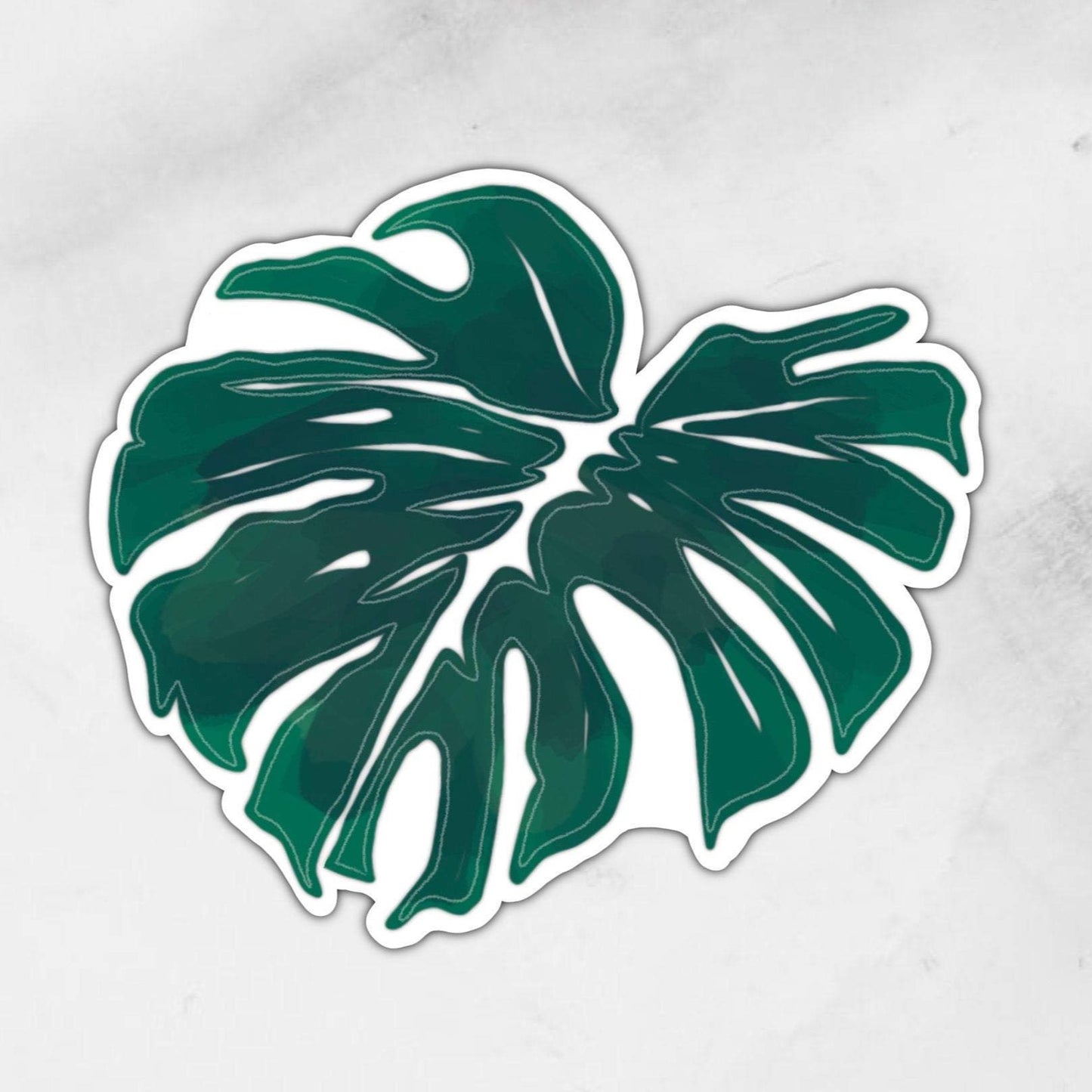 monstera sticker