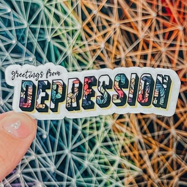 Greetings from Depression | Sticker