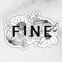 FINE florals | Sticker