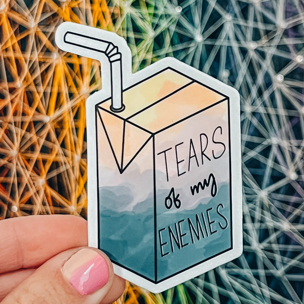 Tears of My Enemies Juice Box | Sticker